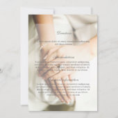 Invitation Direction du Mariage de l'anneau de diamant de mar (Devant)