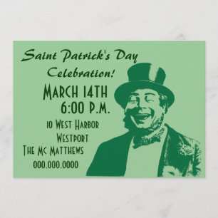 Invitation d'Irlandais de partie du jour de