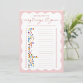 Invitation Dirty Emoji Bridal Shower Bachelorette Game (Debout devant)
