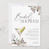 Invitation Dirty Martini Cocktail Fête des mariées (Devant)