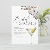 Invitation Dirty Martini Cocktail Fête des mariées (Debout devant)