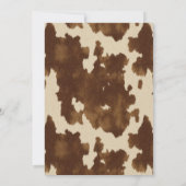 Invitation Dirty Thirty Country Western 30e fête d'anniversai (Dos)