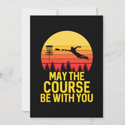 Invitation Disc Golf avec vous (Devant)