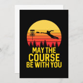 Invitation Disc Golf avec vous (Devant / Derrière)