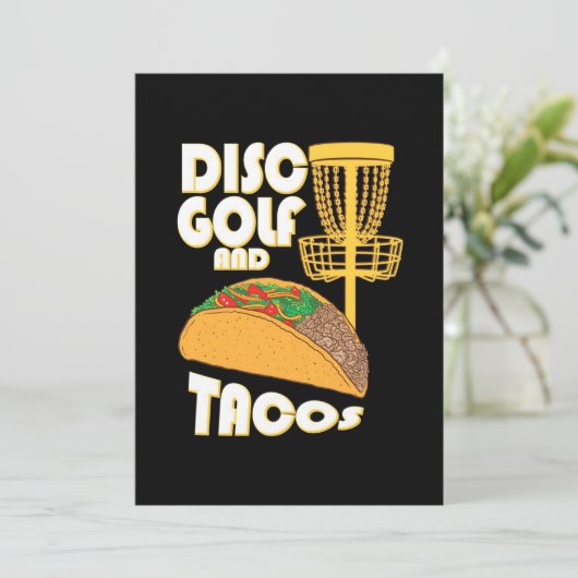 Invitation Disc Golf Et Tacos (Debout devant)