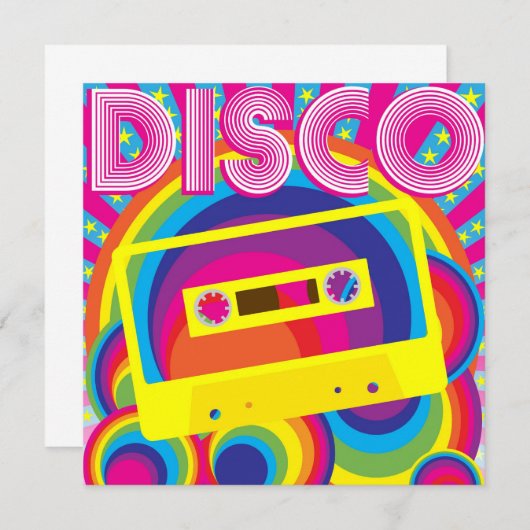 Invitation Disco (Devant / Derrière)