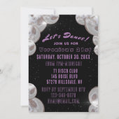 Invitation Disco 21e anniversaire (Devant)