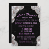 Invitation Disco 21e anniversaire (Devant / Derrière)