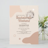 Invitation Disco Bachelorette Week-end avec Itinéraire (Debout devant)