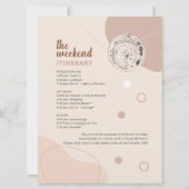 Invitation Disco Bachelorette Week-end avec Itinéraire (Dos)