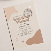 Invitation Disco Bachelorette Week-end avec Itinéraire