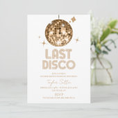 Invitation Disco Ball Dernier Disco Bachelorette Week-end (Debout devant)