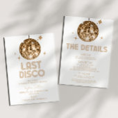 Invitation Disco Ball Dernier Disco Bachelorette Week-end