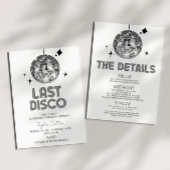 Invitation Disco Ball Dernier Disco Bachelorette Week-end