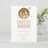 Invitation Disco Ball Disco Bride Bachelorette Week-end (Debout devant)