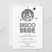 Invitation Disco Ball Disco Bride Bachelorette Week-end (Devant)