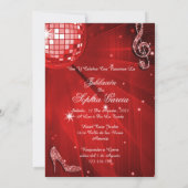 Invitation Disco Ball & Sparkle Heels Retirement (Dos)