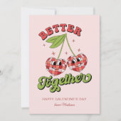 Invitation Disco Ball Valentine's Cherry Better Together (Devant)