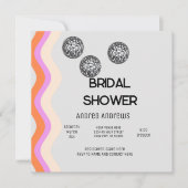 Invitation Disco Bridal Shower (Devant)