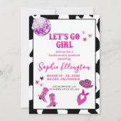 Invitation Disco Cowgirl Bachelorte Party (Devant)
