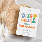 Invitation Disco Cowgirl Chic Peach Retro Bachelorette Party