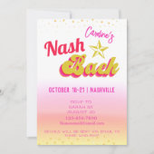 Invitation Disco Cowgirl Nash Bash Bachelorette (Devant)