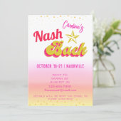 Invitation Disco Cowgirl Nash Bash Bachelorette (Debout devant)
