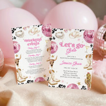 Disco Cowgirl Pink Nashville Bachelorette Weekend 