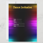 Invitation Disco Dance Party Événement Foule Rave (Dos)