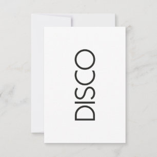 Invitation DISCO Dancing