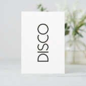 Invitation DISCO Dancing (Debout devant)