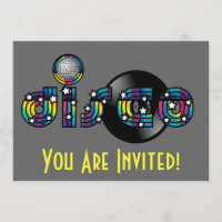 Disco Dancing Mirror Ball and Vinyl Record