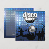 Invitation Disco Danse Fête d'anniversaire Rétro (Devant / Derrière)