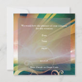 Invitation Disco Danse Party Rétro (Dos)