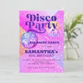 Invitation Disco danser toute fête d'anniversaire d'âge (Debout devant)