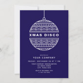 Invitation Disco de Noël avec Balle de Noël (Devant)