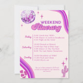 Invitation Disco Dernier Rodeo Cowgirl Bachelorette Invitatio (Dos)