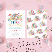 Invitation Disco Garden Party 70's Theme Going Away Party