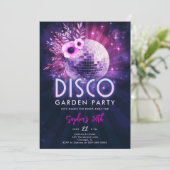 Invitation Disco Garden Party Hot rose violet 30e anniversair (Debout devant)