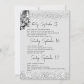 Invitation Disco Glitz et Glam Silver Bachelorette Party (Dos)