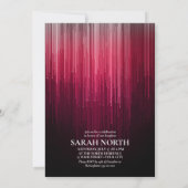 Invitation Disco Lights Sweet 16 Red ID777 (Dos)