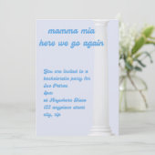 Invitation disco mamma mia bachelorette (Debout devant)