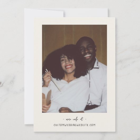 Invitation Disco Monogramme Français Fun Retro Mariage tiré à (Dos)