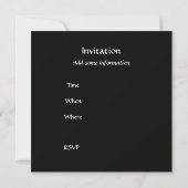 Invitation Disco Noir (Dos)
