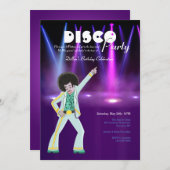 Invitation Disco Party (Devant / Derrière)