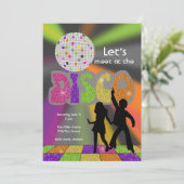 Invitation Disco Party (Debout devant)