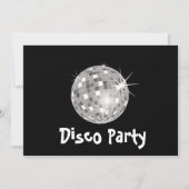 Invitation Disco Party (Devant)