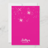 Invitation Disco Party avec un Arrière - plan rose (Dos)