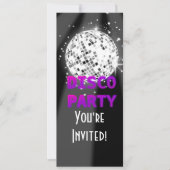 Invitation Disco Party Club (Devant)