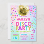 Invitation Disco Party Glow Disco Invitation (Devant)